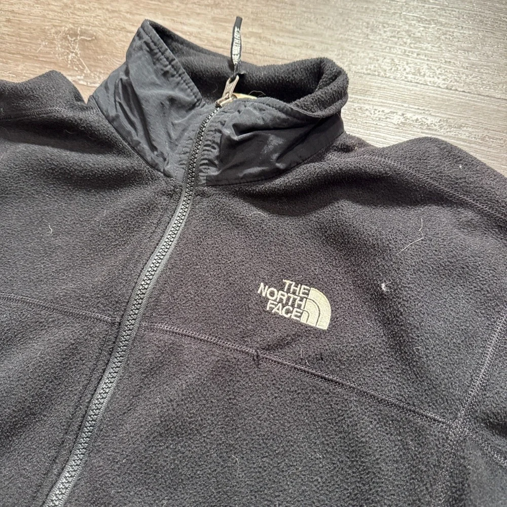 The North Face Fleece Jacket Men Small Black Polyester Full Zip Gorpcore Outdoor